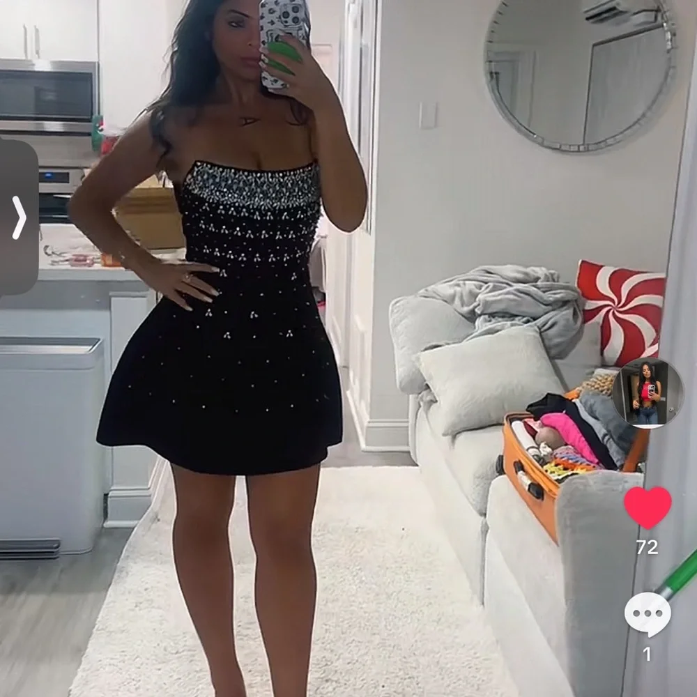 Mavis Strapless Diamond Mini Dress - Picture 10 of 10